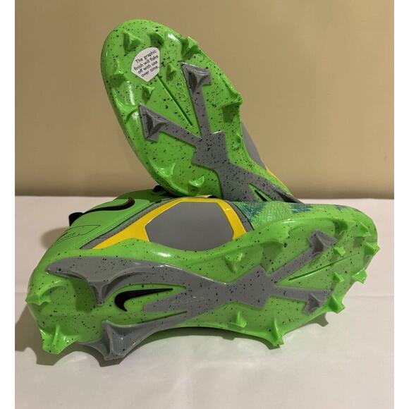 Nike Alpha Menace Pro 3 Razor Sharp Cuts Green Football Cleats Mens Size 9 New! - Picture 6 of 8